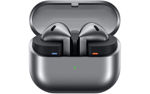 Écouteurs sans fil Samsung Galaxy Buds3 à réduction de bruit, Argent - Bluetooth