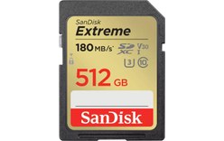 Carte SDXC SanDisk Extreme 512 Go, UHS-I, V30