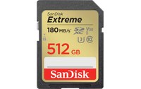 Carte SDXC SanDisk Extreme 512 Go, UHS-I, V30