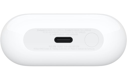 Écouteurs sans fil Samsung Galaxy Buds3 Pro à réduction de bruit, Blanc