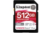 Carte SDXC Kingston Canvas React Plus 512 Go, UHS-II, V60