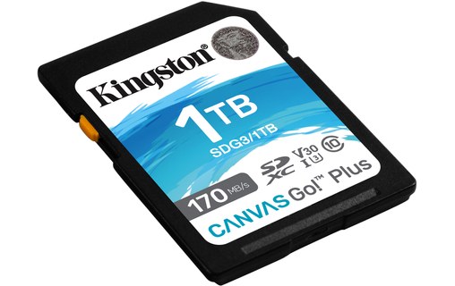 Carte SD Kingston Canvas Go Plus 1 To, UHS-I, V30
