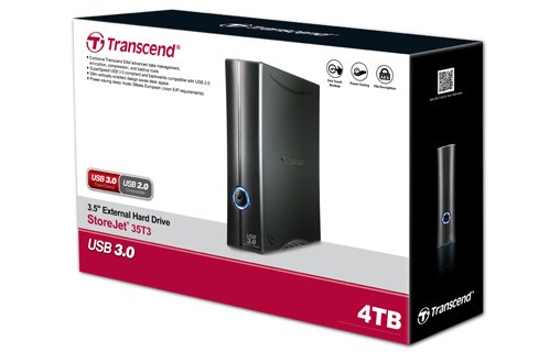 Transcend StoreJet 35T3 4 To - Noir - Disque dur externe