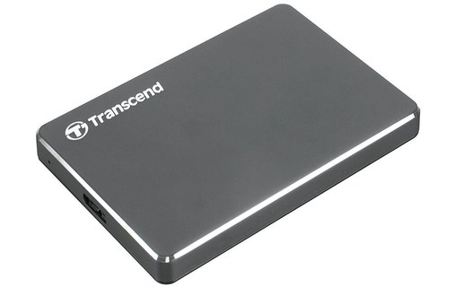 Transcend StoreJet 25C3 1 To - Gris - Disque dur externe