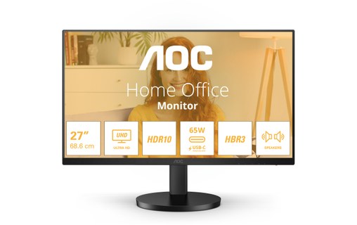 Écran 27" AOC B3 U27B3CF - 4K HDMI/USB-C
