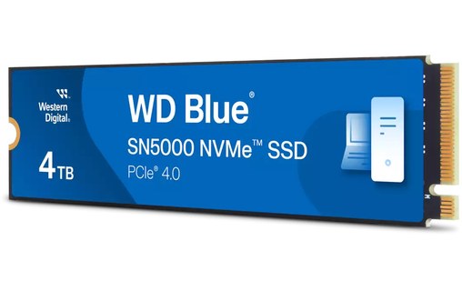 Western Digital Blue SN5000 4 To - SSD M.2 2280 NVMe PCIe 4.0