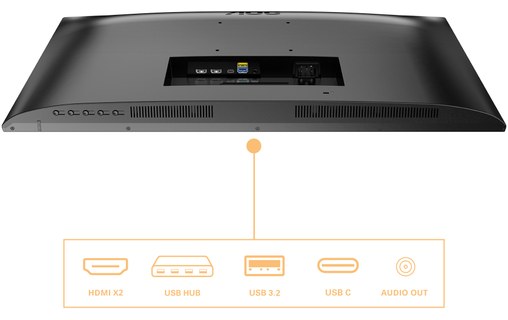Écran 27" AOC B3 U27B3CF - 4K HDMI/USB-C