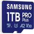 Carte microSDXC Samsung PRO Plus (2024) 1 To avec adaptateur SD, UHS-I, V30