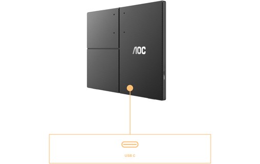 Écran 15,6" AOC T2 16T3EA - USB-C