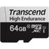 Carte microSDXC Transcend USD350V 64 Go avec adaptateur SD, NAND, V30