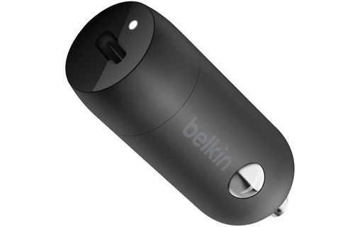 Belkin Chargeur Allume-cigare USB C Power Delivery 30W Certifié USB-IF Noir