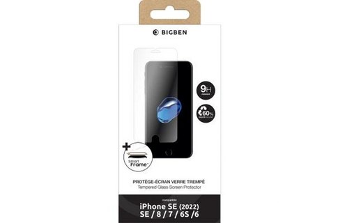 BigBen Connected Protège écran pour iPhone SE 2022 / SE/ 8/ 7/ 6S/ 6 avec SmartF