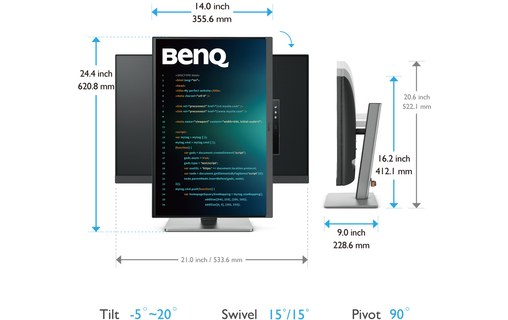 Écran 24,1" BenQ RD240Q - USB-C