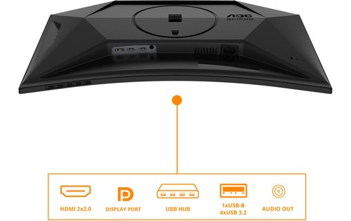 Écran Gaming Incurvé 27" AOC G4 C27G4ZXU - 280 Hz HDMI/DisplayPort