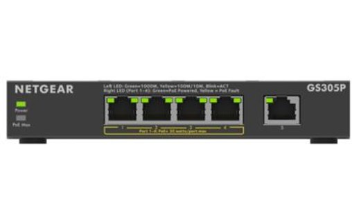 Switch Ethernet Netgear GS305Pv3 5 ports - PoE