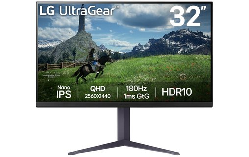 Écran Gaming 31,5" LG UltraGear 32GS85Q-B - 180 Hz
