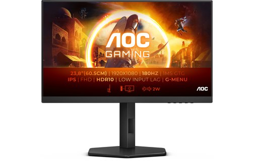 Écran Gaming 23,8" AOC 24G4X - HDMI/DisplayPort