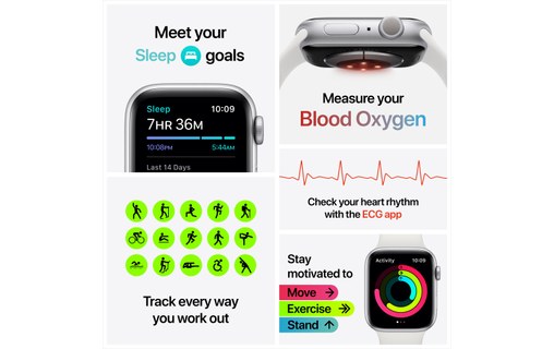 Apple Watch Series 6 OLED Gris GPS (satellite) 40 mm