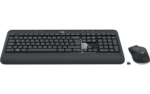 Clavier + Souris sans fil Logitech Advanced MK540 - Blanc, Noir