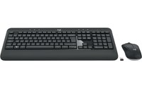 Clavier + Souris sans fil Logitech Advanced MK540 - Blanc, Noir