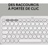 Clavier sans fil Logitech Pebble Keys 2 K380s - Blanc