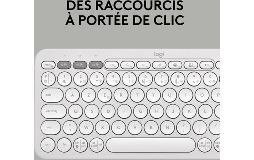 Clavier sans fil Logitech Pebble Keys 2 K380s - Blanc