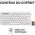 Clavier sans fil Logitech Pebble Keys 2 K380s - Blanc