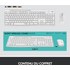 Clavier + Souris sans fil Logitech MK295 - Blanc