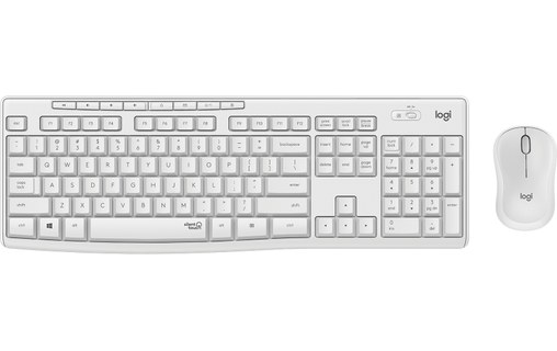 Clavier + Souris sans fil Logitech MK295 - Blanc