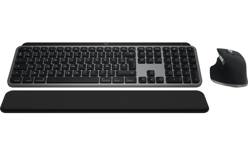 Clavier + Souris sans fil pour Mac Logitech MX Keys S - Noir, Aluminium