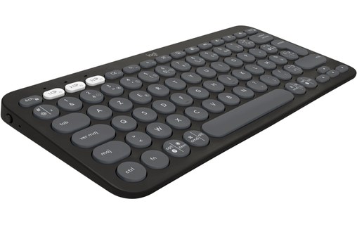 Clavier sans fil Logitech Pebble Keys 2 K380s - Gris anthracite