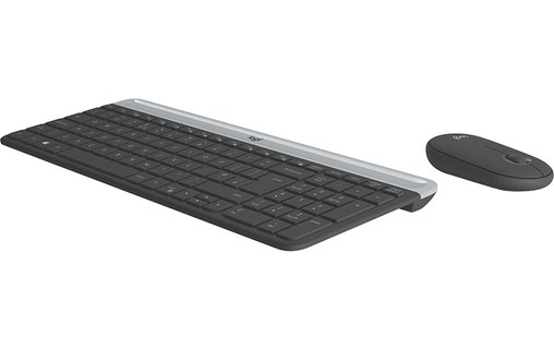Clavier + Souris sans fil Logitech MK470 - Gris anthracite
