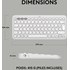 Clavier sans fil Logitech Pebble Keys 2 K380s - Blanc
