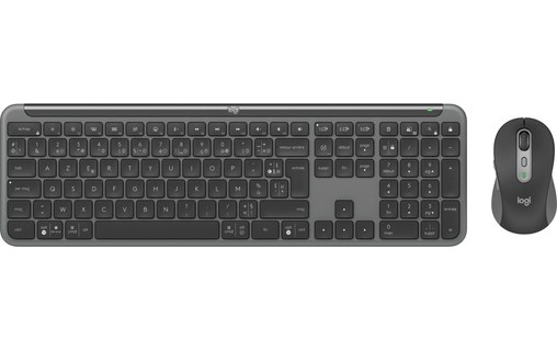 Clavier + Souris sans fil Logitech MK950 Signature Slim - Gris anthracite