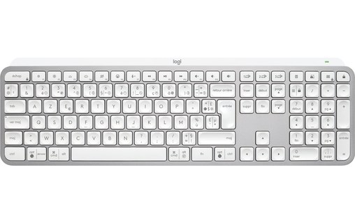 Clavier sans fil Logitech MX Keys S - Blanc, Aluminium