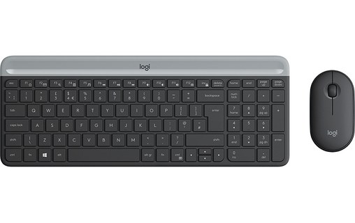 Clavier + Souris sans fil Logitech MK470 - Gris anthracite