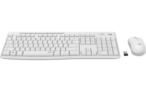 Clavier + Souris sans fil Logitech MK295 - Blanc