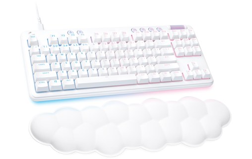 Clavier Gaming Logitech G713 - Linéaire - Blanc avec repose-poignets