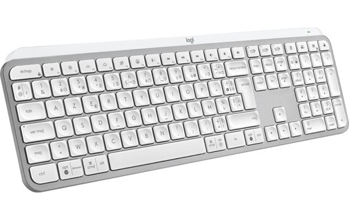 Clavier sans fil Logitech MX Keys S - Blanc, Aluminium
