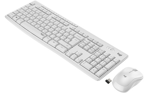 Clavier + Souris sans fil Logitech MK295 - Blanc