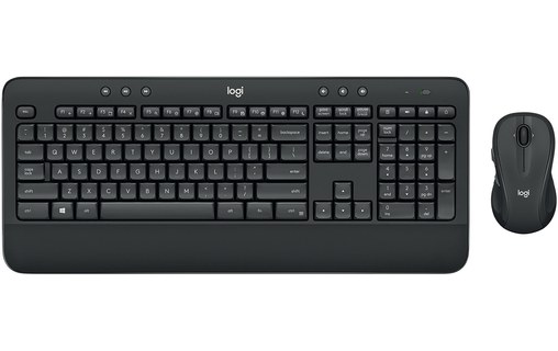 Clavier + Souris sans fil Logitech MK545 ADVANCED - Noir avec repose-poignets