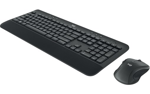 Clavier + Souris sans fil Logitech MK545 ADVANCED - Noir avec repose-poignets
