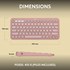 Clavier sans fil Logitech Pebble Keys 2 K380s - Rose