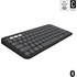 Clavier sans fil Logitech Pebble Keys 2 K380s - Gris anthracite