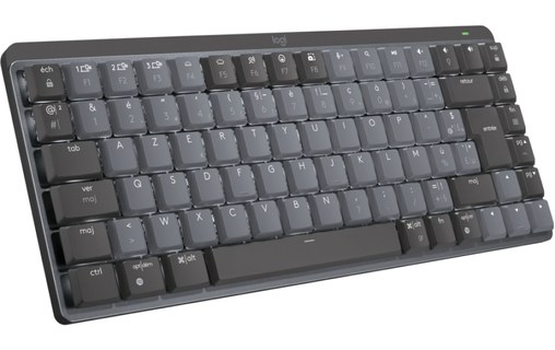 Clavier sans fil Logitech MX Mini Mechanical - Gris, Gris anthracite