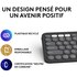 Clavier sans fil Logitech Pebble Keys 2 K380s - Gris anthracite