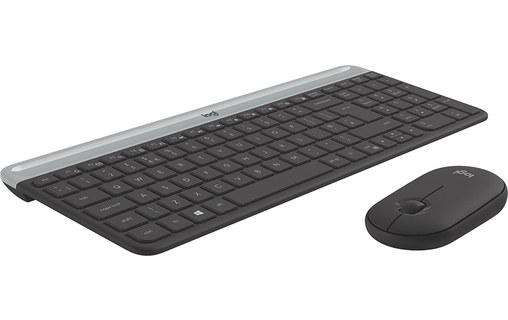 Clavier + Souris sans fil Logitech MK470 - Gris anthracite