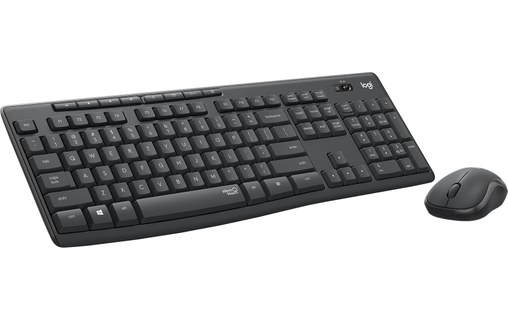 Clavier + Souris sans fil Logitech MK295 - Gris anthracite