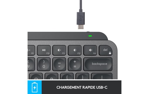 Clavier sans fil Logitech MX Keys Mini - Gris anthracite