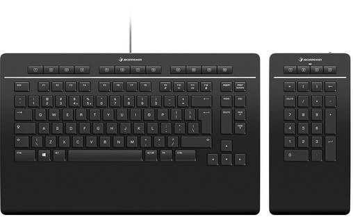 Clavier sans fil 3DCONNEXION Keyboard Pro with Numpad - Noir